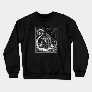 Tarot Card Tardis Crewneck Sweatshirt